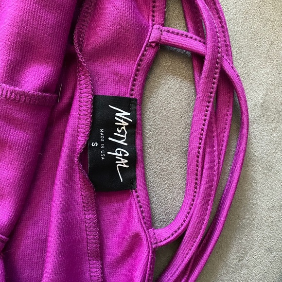 Nasty Gal Deep Trouble Bodycon Mini Dress NWT - Picture 8 of 9